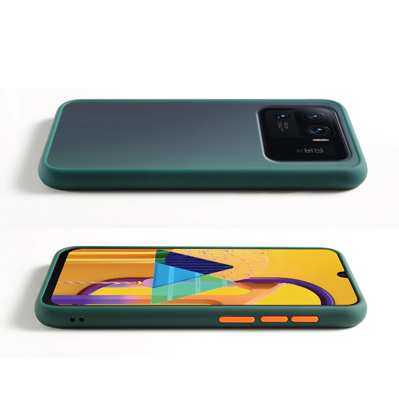Matte Translucent Cover For Xiaomi 11 Lite Ultra Redmi Note 9S K30 K40 Note 7 8 9 10 Pro Mi 10 10S 10X 9S 8T POCO X3 M3 F3 Cases