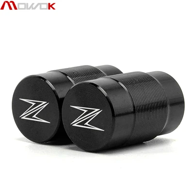 Black Для KAWASAKI Z900 Z800 Z750 Z1000 Z400 Z650 Z300 Z250 ZX6R Мотоцикл аксессуары колеса крышки стержня вентиля шины ЧПУ воздухонепроницаемые крышки - Цвет: Black