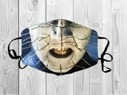 

Pinhead Hellraiser Halloween Christmas Face Mask Washable Reusable