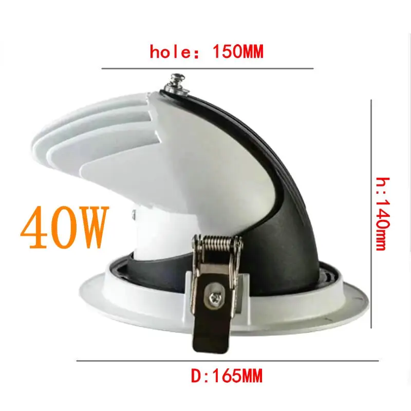 Встраиваемая потолочная светодиодная лампа 4 шт. точечный светильник с COB