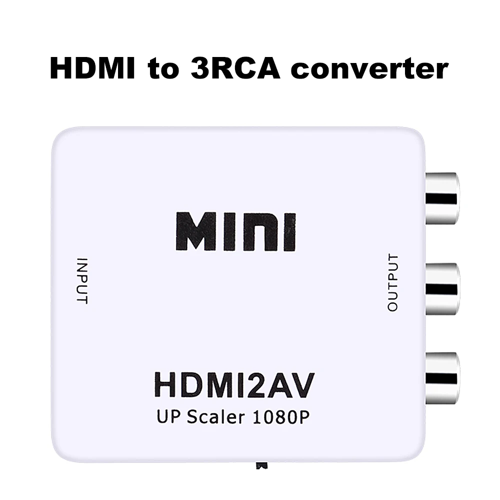 Адаптер-преобразователь HDMI-совместимый с AV преобразователь HD видео