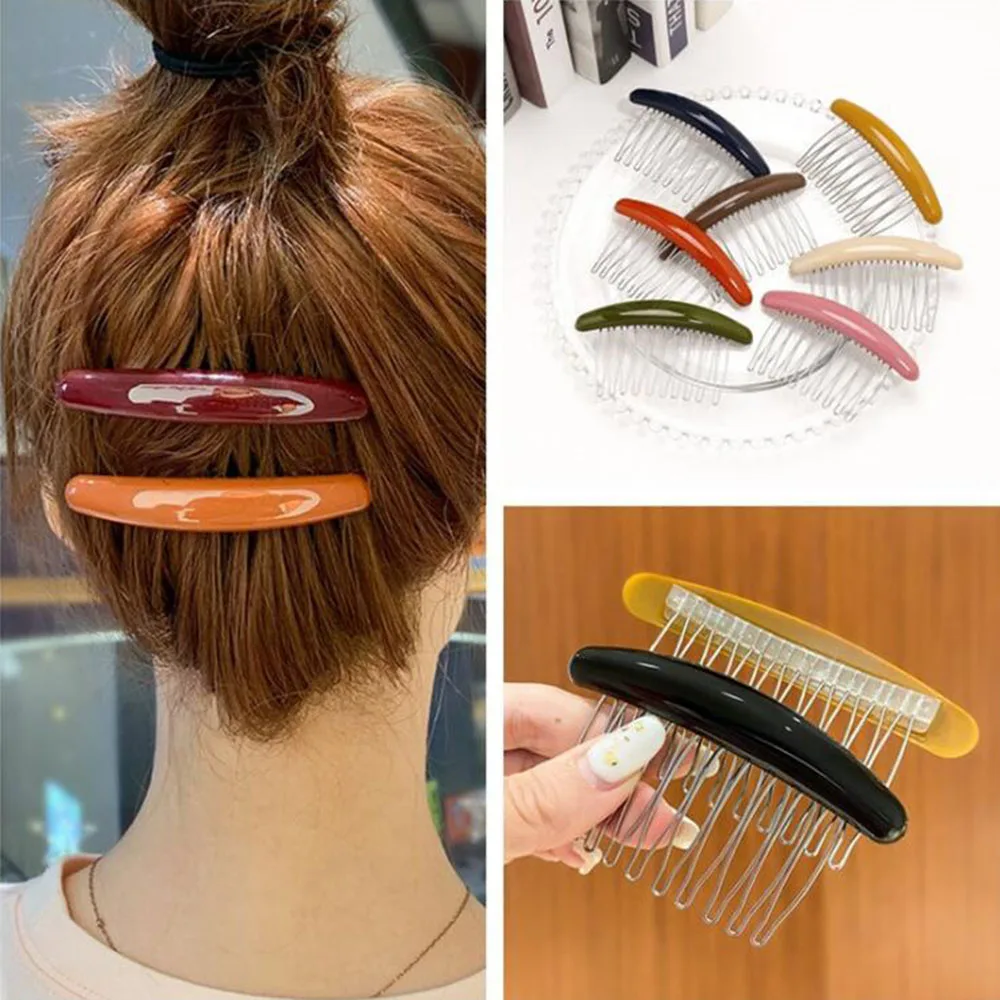 

2021 Hot Sale Plastic Hair Combs Temperament All-match Non-slip Fashion Broken Hair Clip Bangs Insert Comb Hair Accessories