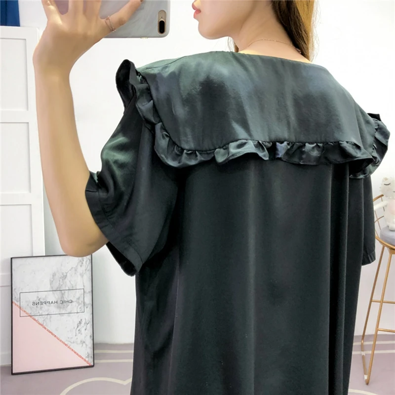 Платье размера плюс 8XL 9XL 10XL 12XL 13XL женское шифоновое платье летняя рубашка с