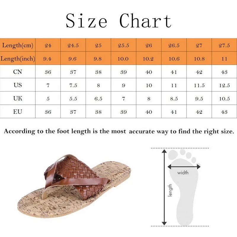 

Women Weave Flip Flop 2021 Woman Open Toe Slippers Female Sewing Footwear Ladies Summer Casual Beach Fashion Shoes Plus Size 43