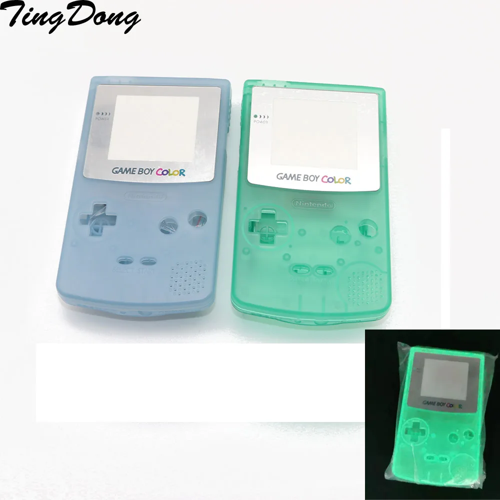 6 шт. светящийся зеленый синий корпус для GameBoy цвет GBC ночной подсветки Корпус