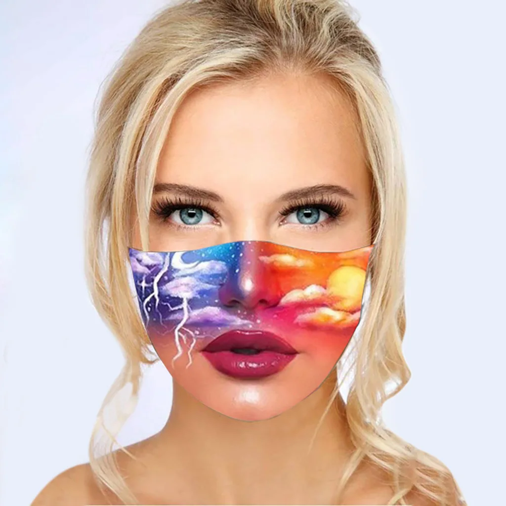 Многоразовая моющаяся хлопковая Пылезащитная маска женская для вечерние