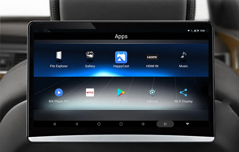 12,5 дюймов Android 8,1 Автомобильный подголовник монитор 1920*1080 FHD 1080P видео сенсорный экран wifi/Bluetooth/USB/SD/HDMI/FM MP5 видеоплеер
