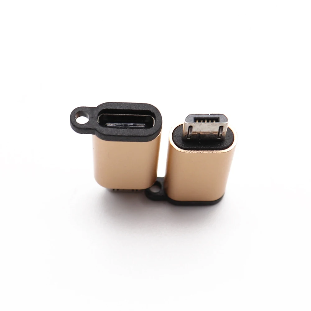 Адаптер-преобразователь штекер Micro USB в гнездо Type-C для телефона TingDong | Мобильные