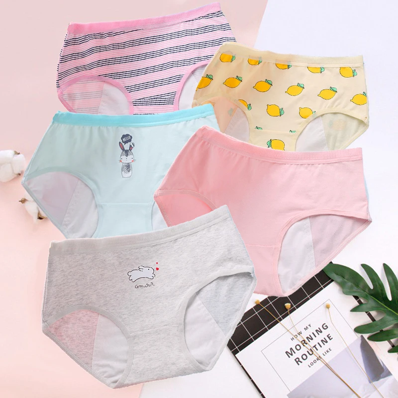 Трусики для месячных женщин герметичное хлопковое физиологическое нижнее белье