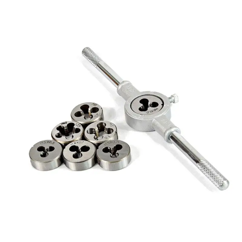 

8pcs Metric Adjustable Tap Die Wrench Set M3-M12 Screw Thread Taper Hand Tool