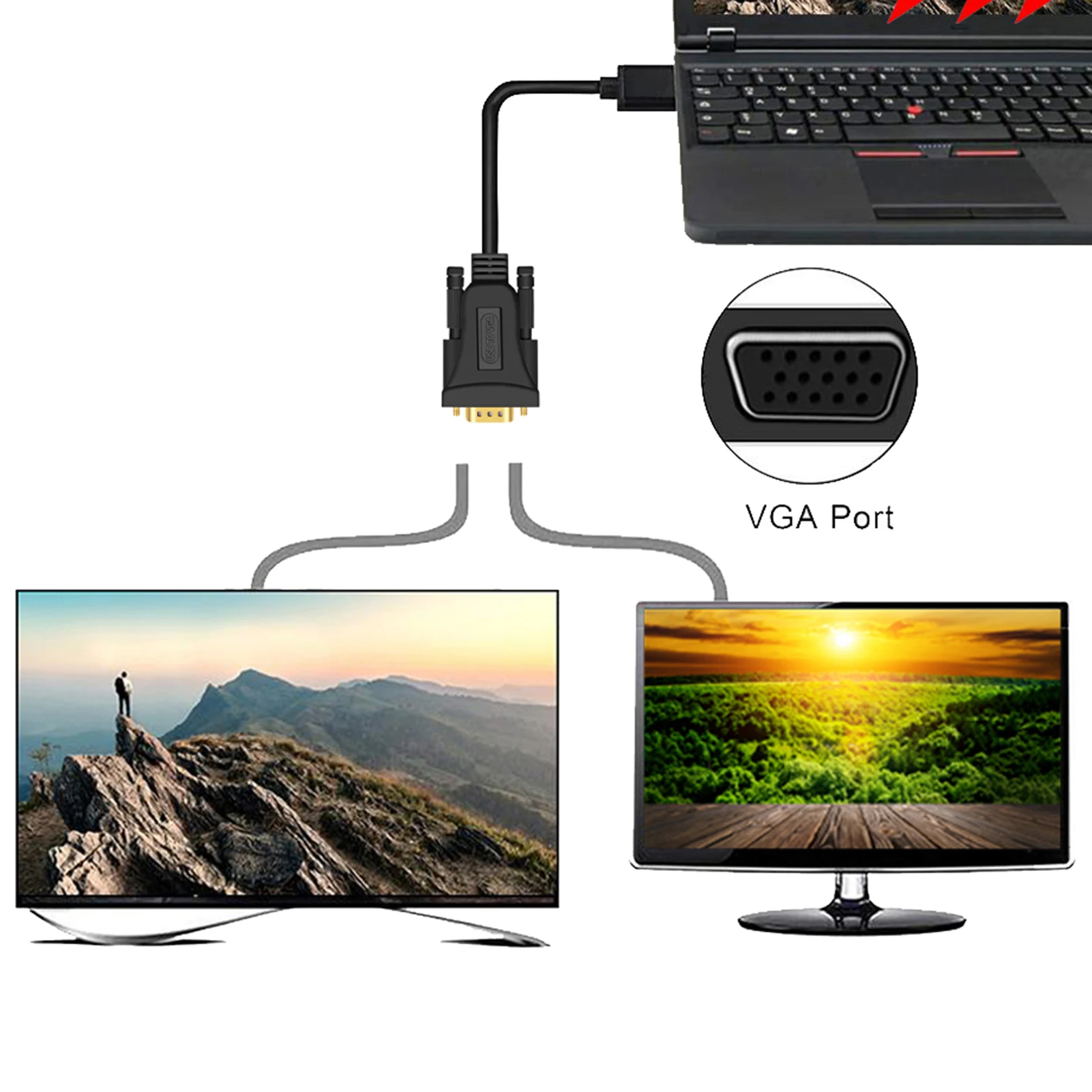 Кабель адаптер 1 5 м USB 3 0 папа VGA стабильный преобразователь Аудио и видео для ПК HDTV