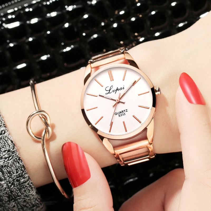 Lvpai Люксовый Бренд Часы женские часы Браслеты Модные Кварцевые Наручные Для