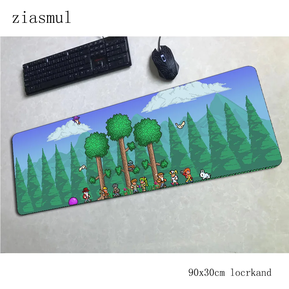 Коврик для мыши terraria 90x30 см компьютерный геймерский коврик толстый большой с