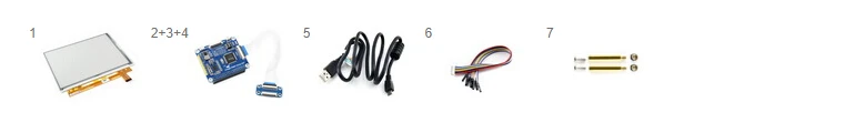 Waveshare 1200*825, 9,7 дюймовый E-Ink дисплей шляпа для Raspberry PiZero/Zero W/Zero WH/2B/3B/3B+, USB/SPI/I80/igc интерфейс, IT8951 cont