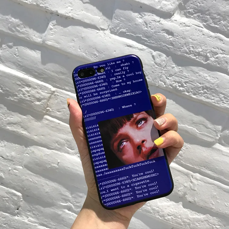 Character illustration phone case For iphone 7 Plus Retro style soft TPU Case 6 6s 6Plus 8 plus back cover Coque | Мобильные