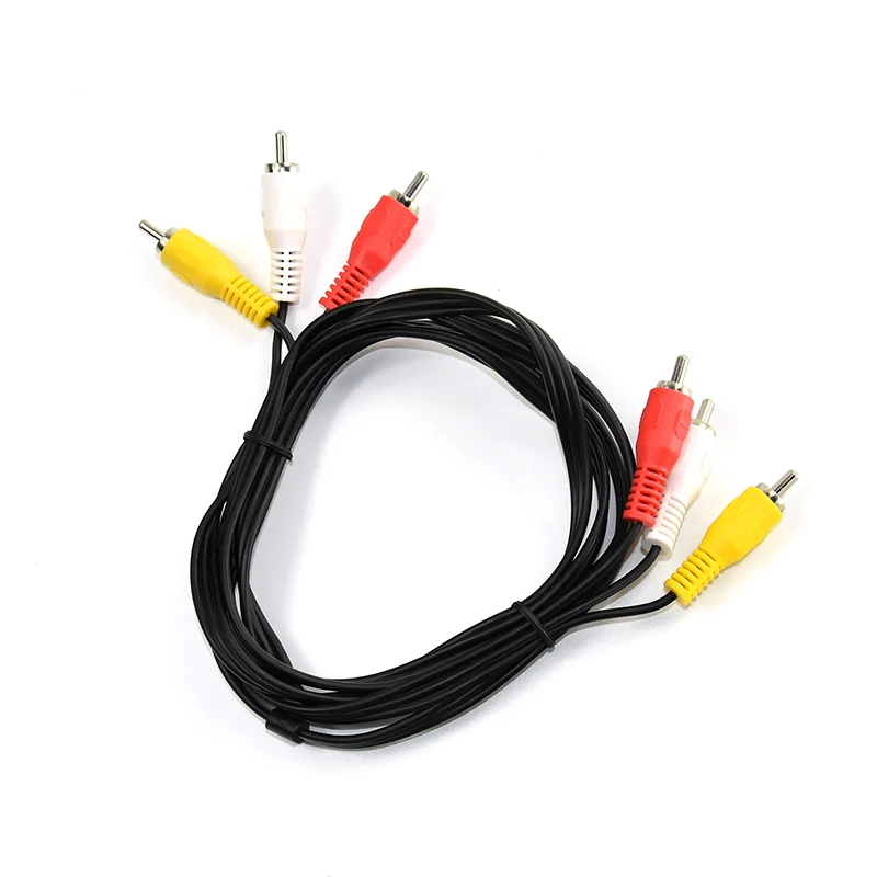 Cabletime 3 RCA AV кабель штекер-штекер аудио видео для DVD VCD ТВ телеприставки усилитель