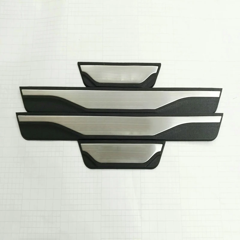Protector Scuff Plates Stickers Car accessories Stainless Steel scuff plate door sill For Mitsubishi ASX 2018 car styling C740 | Автомобили