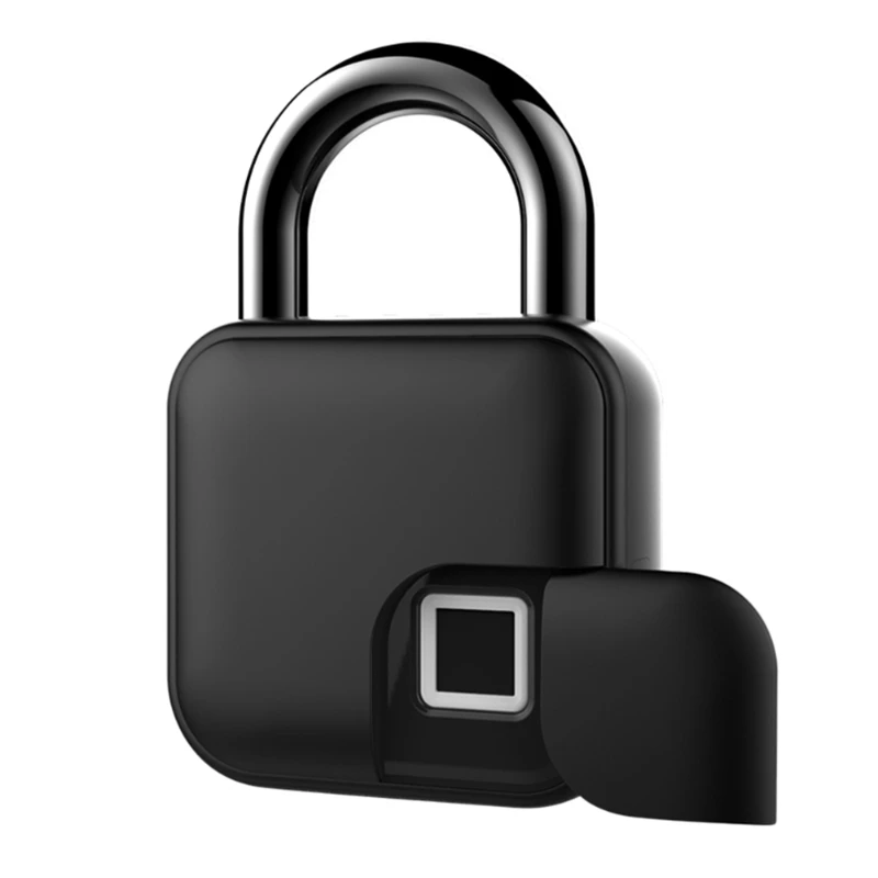 

Fingerprint Padlock, Multifunction Anti Theft Keyless Padlock for Lockers IP 65 Waterproof USB Rechargeable