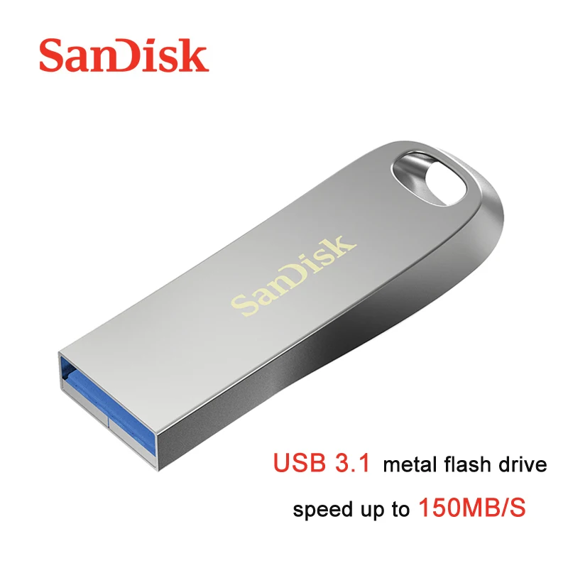 SanDisk USB 3 1 флэш накопитель 256 ГБ 128 Гб 64 32 16 CZ74 150 Мб 0 Металлический U диск Флешка для