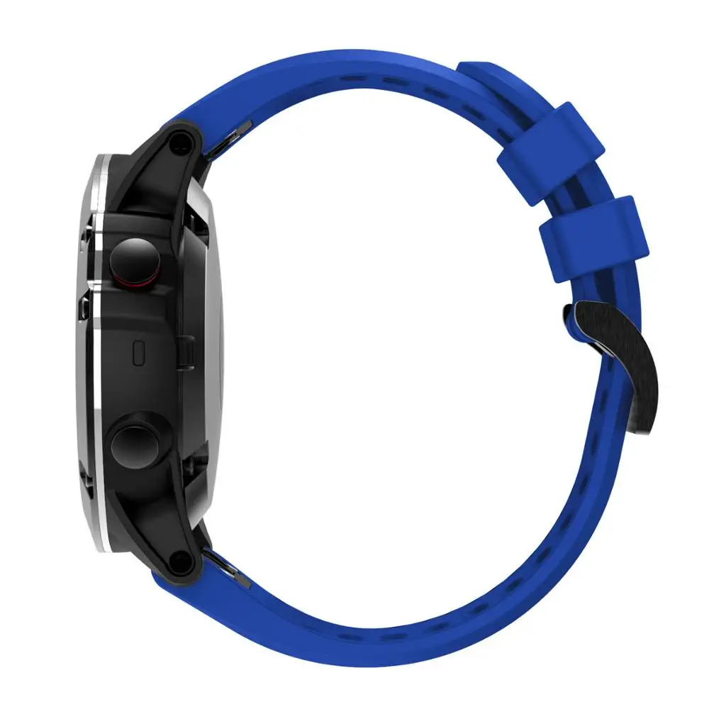 Сменный силиконовый ремешок для часов 26 мм Garmin Fenix 6X 5X/5X Plus спортивный 3 3HR |