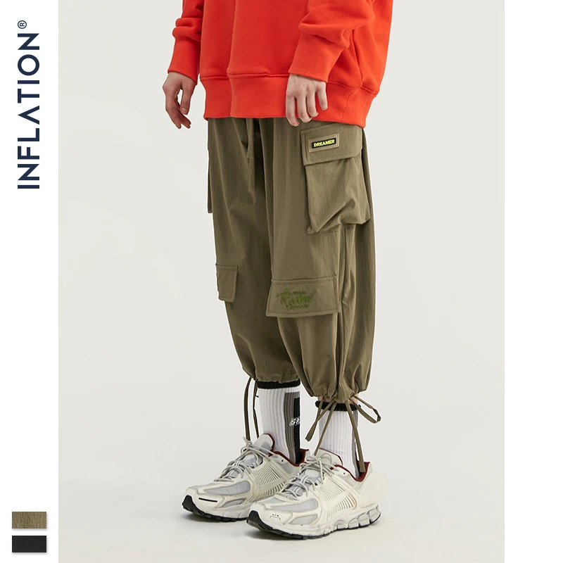 Брюки INFLATION 2020 FW мужские свободные стильные повседневные брюки ветровка широкие
