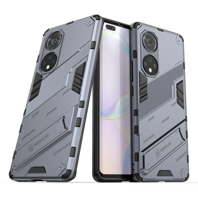 Funda con soporte para Huawei Honor 50, carcasa trasera a prueba de golpes, armadura, 50 Pro 50-3