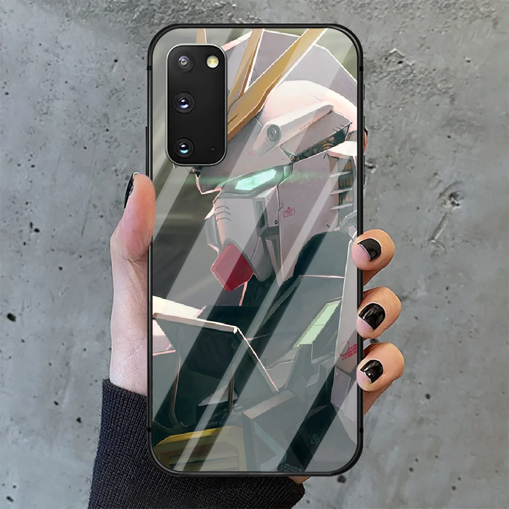 

Gundam Robot Anime Phone Tempered Glass Case Cover for Samsung Galaxy A M 12 20 21 30 31 40 50 51 52 70 71 72 E S Cover Black