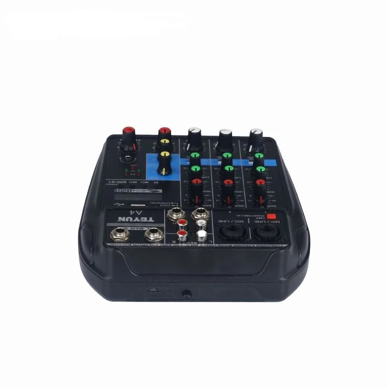 2 шт. аудио микшер Цифровая Bluetooth MP3 USB вход + 48 В Phantom Power A4 звуковая карта смешивания