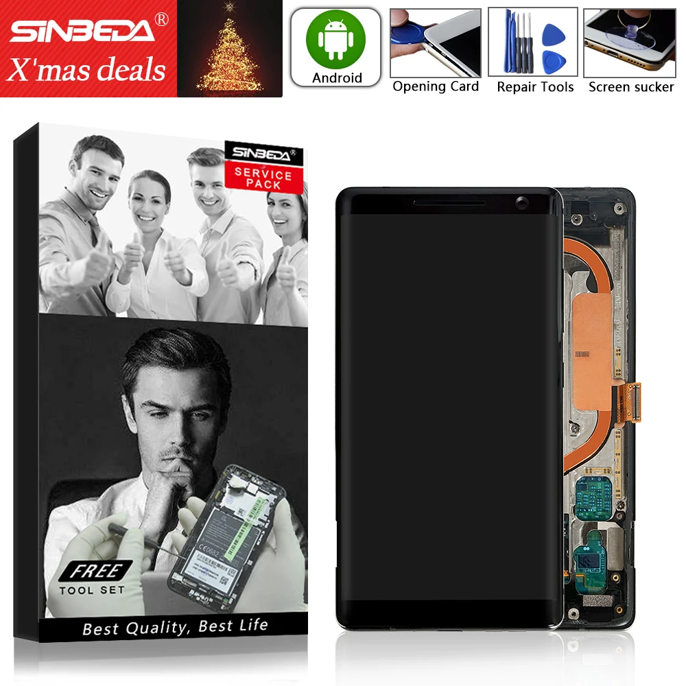 HH AMOLED 5," для NOKIA 8 Sirocco ЖК-дисплей сенсорный экран с рамкой дигитайзер для NOKIA 8 Sirocco дисплей для 8 S TA-1005 ЖК