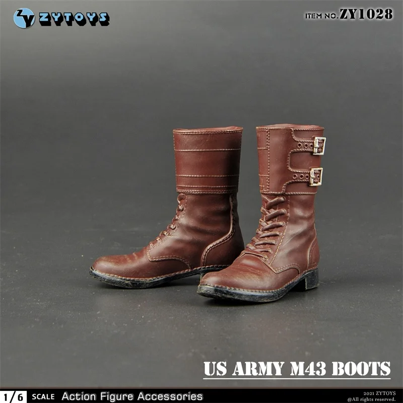 

In Stock For Sale ZY1028 WWII US Army M43 Army Boots Shoes For Mostly 12 inch Doll Soldier Action