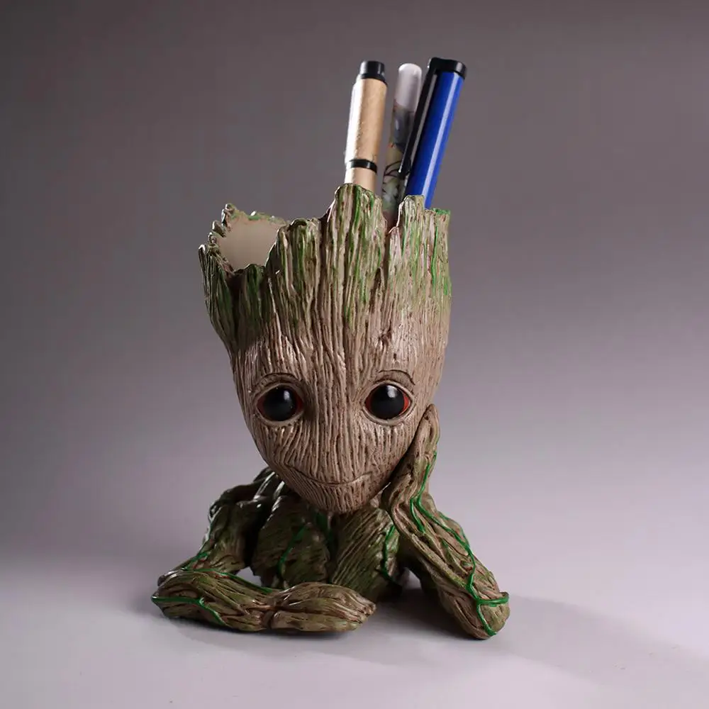 Baby Groot Flowerpot Flower Pot Plants Planter Figures Tree Man Model Toy for Kids Pen Holder Garden Decoration | Дом и сад