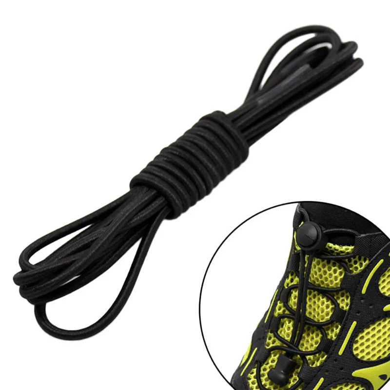 Растягивающиеся шнурки для обуви пара фиксирующих шнурков эластичные кроссовок