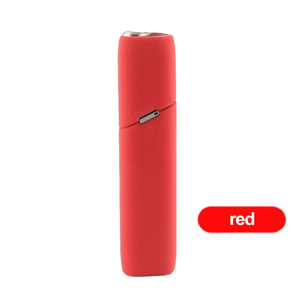 Красный JINXINGCHENG 11 цветов жидкий силиконовый кошеек чехол для iqos multi 3,0 чехол спиральный узор чехол для iqos 3 мульти-Аксессуары - Цвет: Красный
