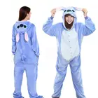 ZITY Единорог Пижама стежка для взрослых животных комбинезон для женщин мужчин пара 2019 зимний Пижамный костюм, Ночная Рубашка Фланелевая пижама Pyja
