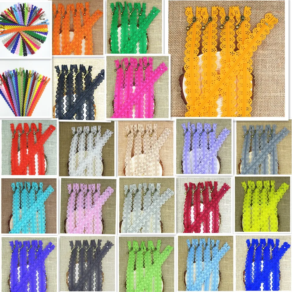 20 шт. 30 см 12 дюймов DIY 3 # нейлоновая змеевидная Цветочная молния для одежды или