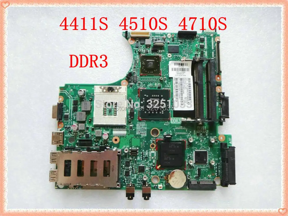 583077-001 FOR HP ProBook 4510s  4710s  4410s 4411s Notebook PC  motherboard DDR3  100% testado