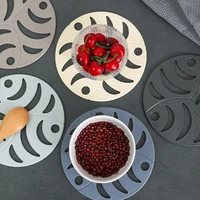 round heat insulation tableware mat high temperature resistance coaster kitchen bakeware placemat hot pad nordic home decoration