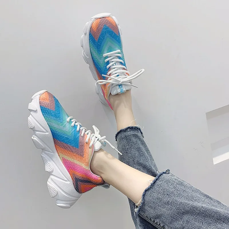 Laides/Повседневная обувь Разноцветные Женские Дизайнерские кроссовки в Корейском