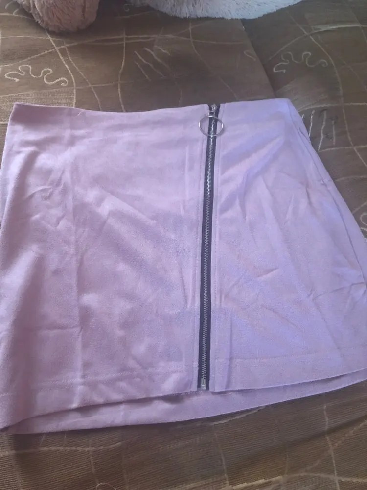 Женская замшевая юбка-карандаш повседневная однотонная короткая юбка с высокой