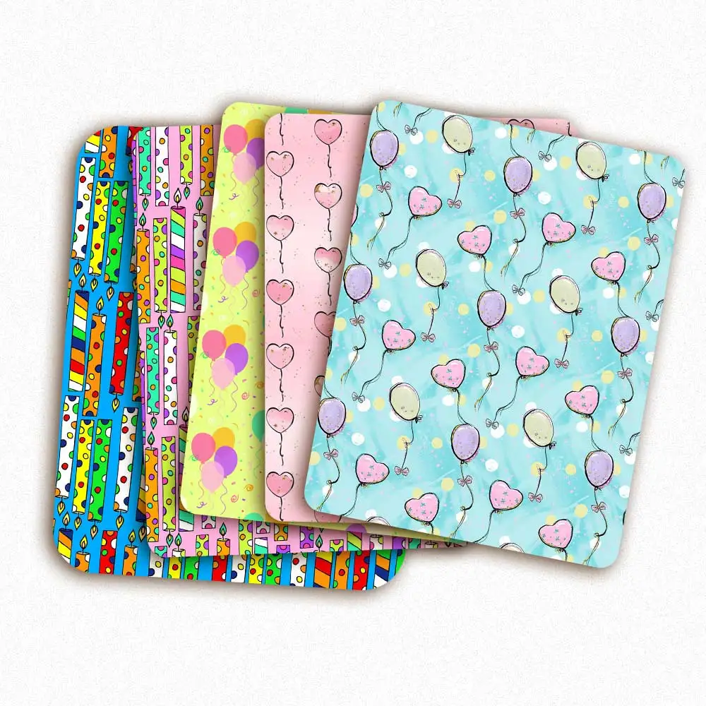 

Polyester Cotton Fabric By The Yard Colorful Balloon Candles Printed Cloth For DIY Bows Making Supplies Home Clothing Decoration