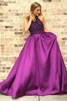 purple satin prom dress beads top halter sleeveless a line floor length sexy women evening dress %d0%bf%d0%bb%d0%b0%d1%82%d1%8c%d0%b5 %d0%b4%d0%bb%d1%8f %d1%81%d0%b2%d0%b0%d0%b4%d0%b5%d0%b1%d0%bd%d0%be%d0%b9 %d0%b2%d0%b5%d1%87%d0%b5%d1%80%d0%b8%d0%bd%d0%ba%d0%b8