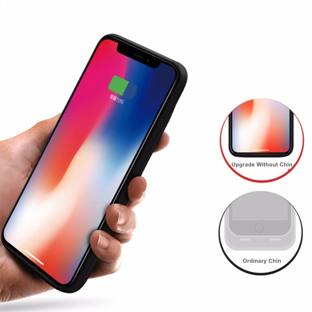 Чехол с аккумулятором для Iphone XS Max чехол умным зарядным устройством из силикагеля