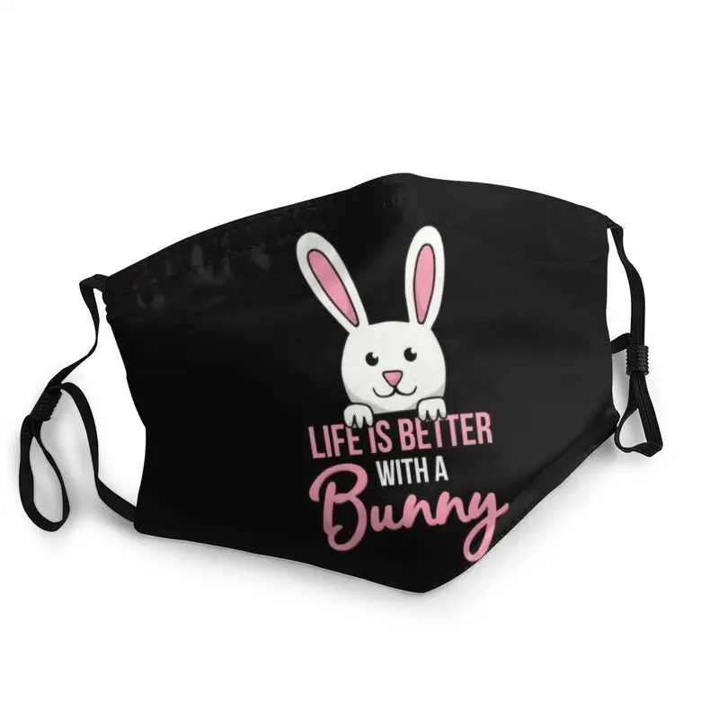 

Reusable Life Is Better With A Bunny Face Mask Rabbit Anti Haze Protection Cover Mask Respirator Mouth Muffle