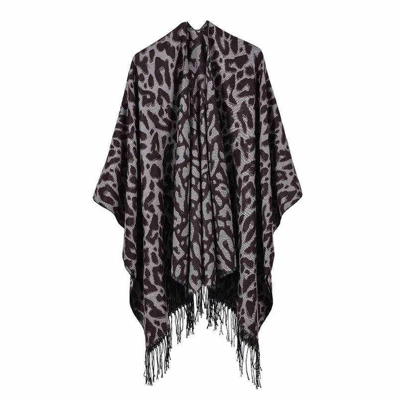 Big Leopard Print Long Women Scarfs Cashmere Imitation Ladies Warm Cape Soft Thick Gift To Shawl Wraps Lady Poncho Cheap |