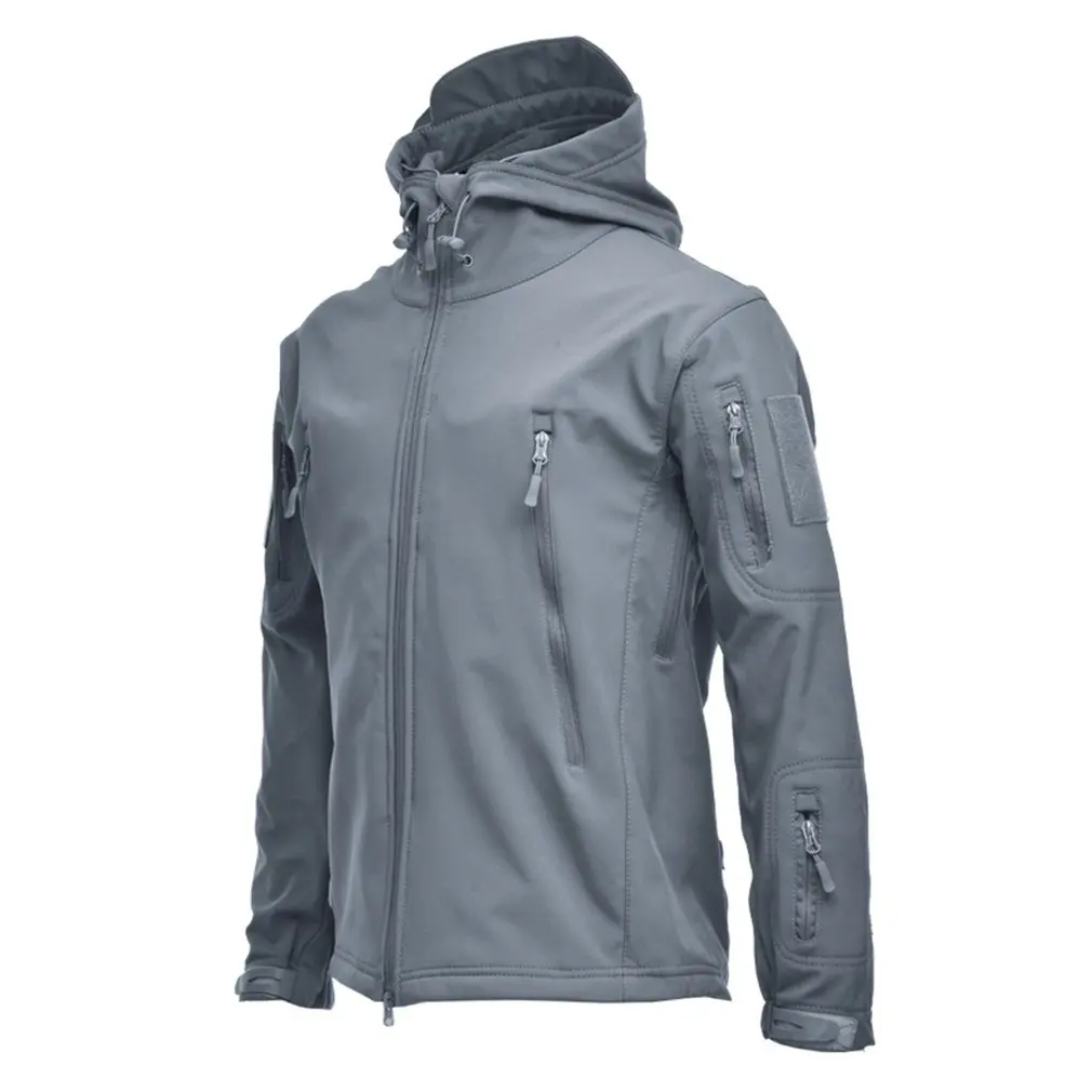 

Men's jacket Outdoor Soft Shell Fleece Men's And Women's Windproof Waterproof Breathable And Thermal Three In One Youth Hooded