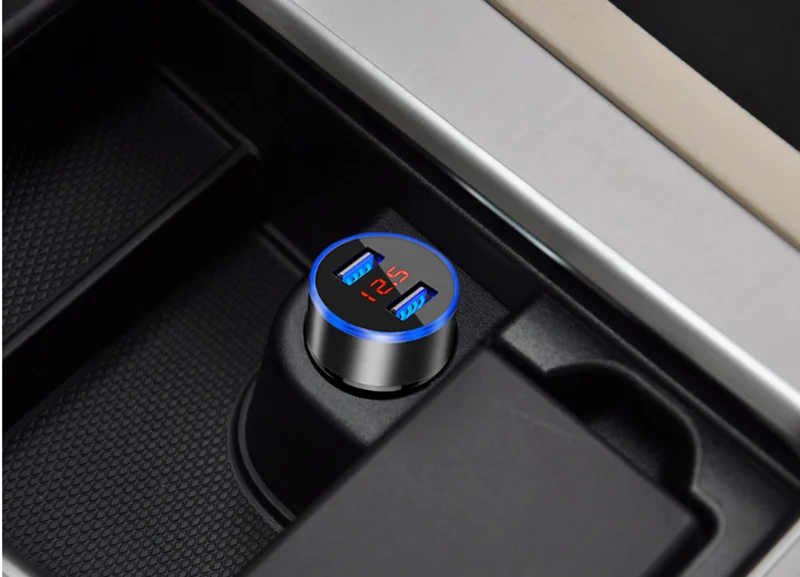 USB телефон двойной порт зарядки автомобиля Chargeur для solaris suzuki sx4 nissan x-trail t31 ford focus honda civic 2006-2011