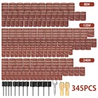 345 шт. шлифовальный рукава полировочное колесо Набор абразивных ленточная шлифовальная наждачная бумага алмазная шлифовальная головка Dremel деревообрабатывающий, вращающийся инструмент