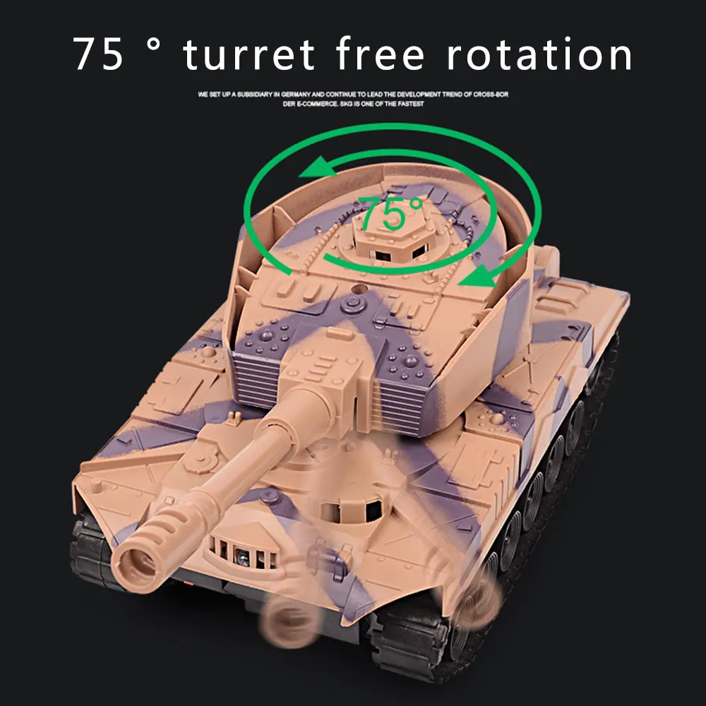 RC War Tank радио зарядное устройство боевой запуск беговая дорожка дистанционное