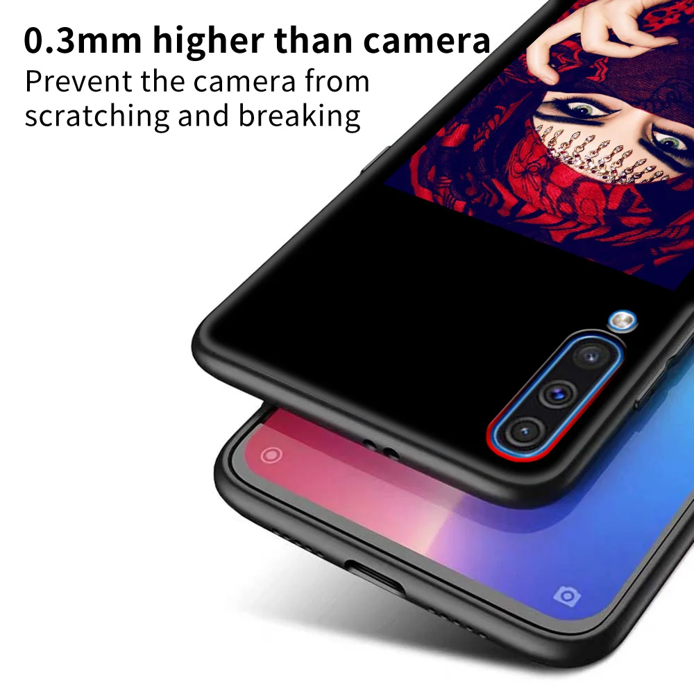 

Phone Case For Samsung Galaxy A90 A80 A70 A60 A50 A40 A30 A20 A10 Black Silicone Cover Muslim Islamic Girl Eyes