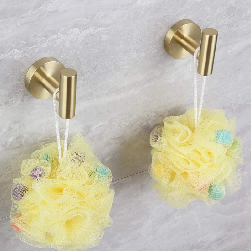 

Bathroom Hardware 3 Pcs/Set Wall Mounted - Includes Toilet Paper Holder, 2X Robe Towel Hooks, Bathroom Accessories Kit